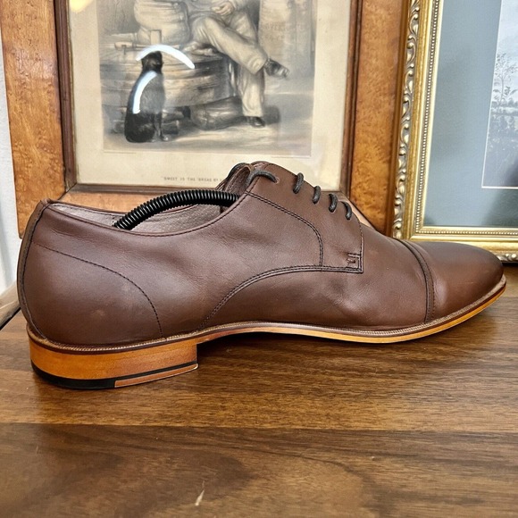 Mens ASTON GREY Ian Cap Toe Oxford Chestnut sz 13 - Picture 8 of 16